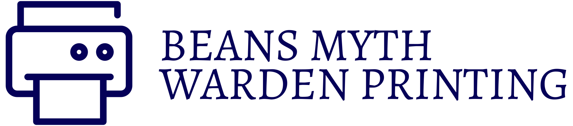 beans myth warden printing logo